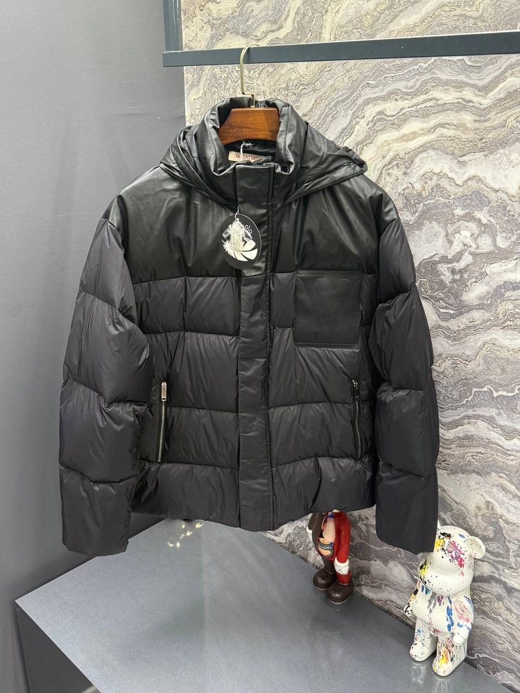 Outlet ürünü İthal Valentino Kaz Tüyü Şişme Mont (80462-Siyah)