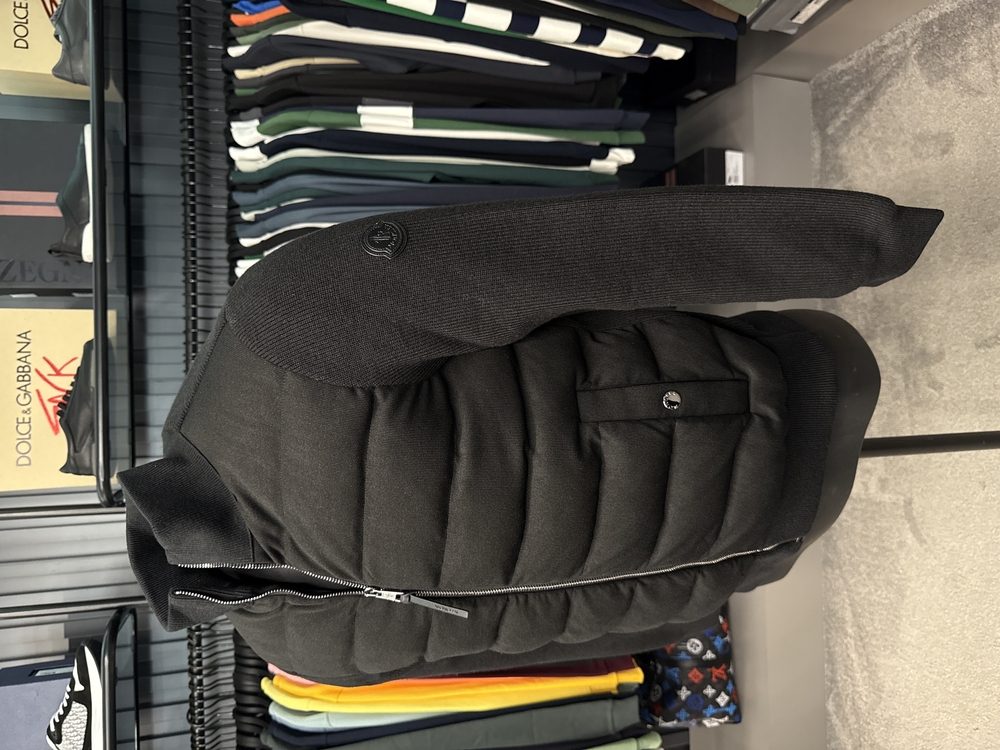 OUTLET ÜRÜNÜ İthal Moncler Kaz Tüyü Triko Mont (4767-Siyah)