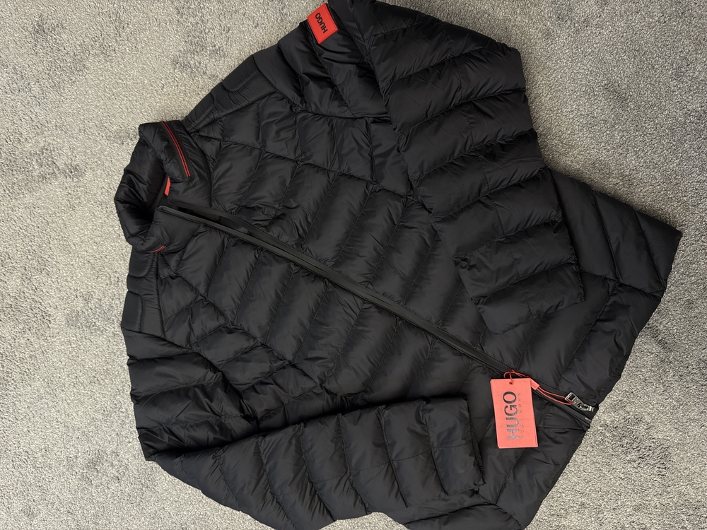 OUTLET ÜRÜNÜ Hugo Kaz Tüylü Şişme Mont (4555-Siyah)