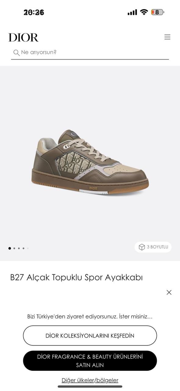 Dıor Sneakers (İTHAL ÜRÜN)
