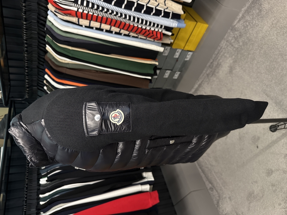 Outlet ürünü İthal Kaz Tüyü Moncler Mont(4760-Siyah)