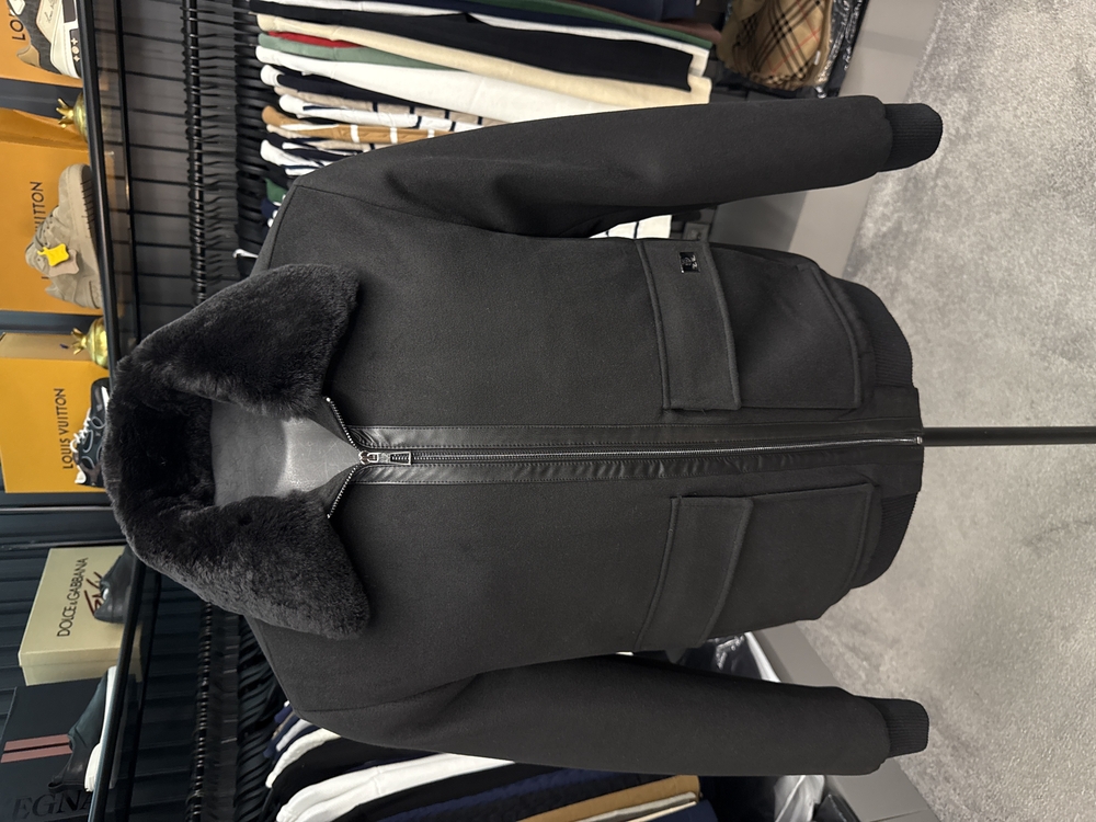 Outlet ürünü İthal Lora Piana Kaşe Mont (6060-Siyah)