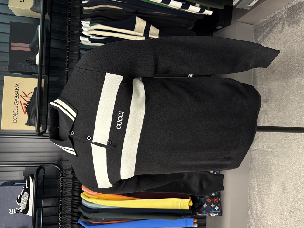 Outlet ürünü İthal Gucci Triko Polo Yaka (7206-Siyah)
