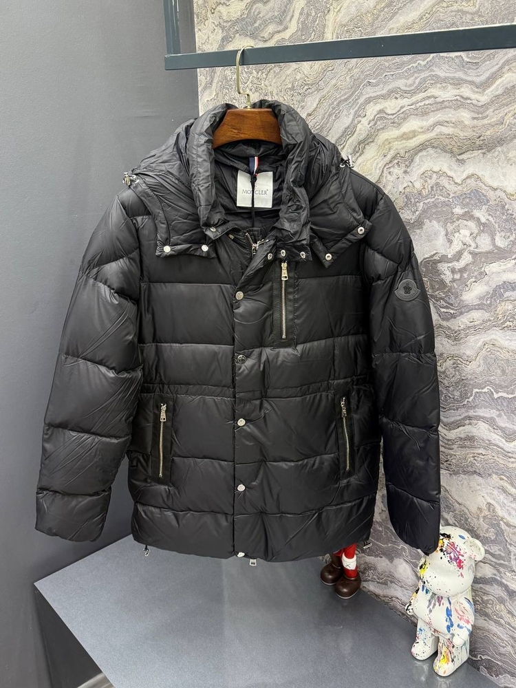 Outlet ürünü İthal Moncler Kaz Tüyü  Şişme Mont (80285-Siyah)