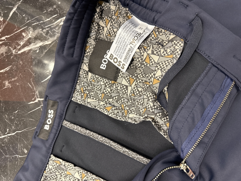 Boss Kışlık Kırışmayan Kumaş Jogger Pantolon (1286-Lacivert)