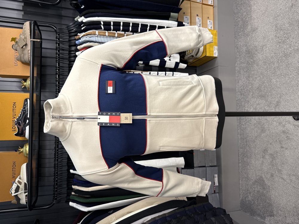 OUTLET ÜRÜNÜ Tommy Hılfıger Uzun Fermuarlı Sweat (444-Bej)