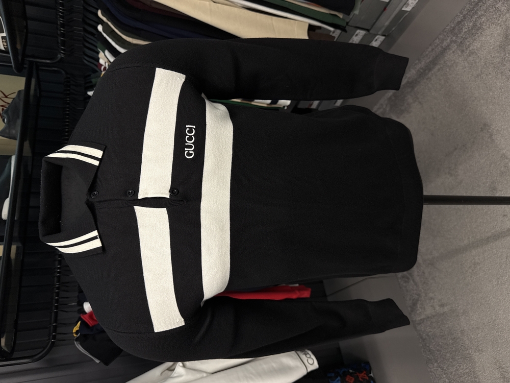 Outlet ürünü İthal Gucci Triko Polo Yaka (7206-Siyah)