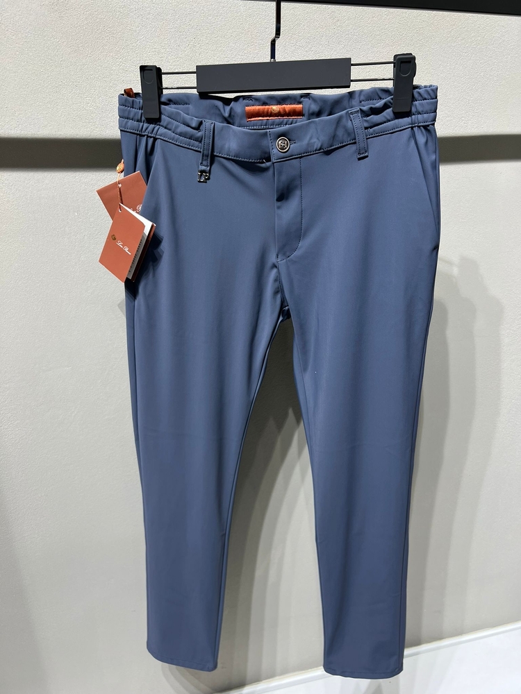 Lora Pıana Kışlık Kırışmayan Kumaş Jogger Pantolon (1156-İndigo)