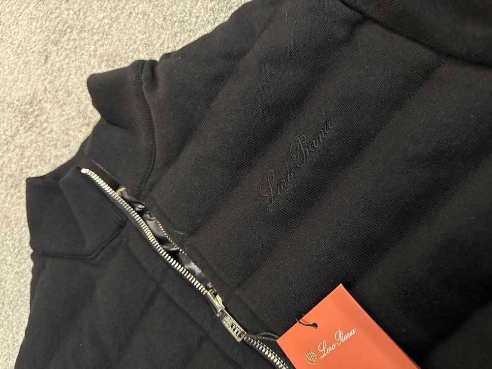 Outlet ürünü İthal Loro Piana  Kaz Tüyü Çift Taraflı Mont (4735-Siyah)