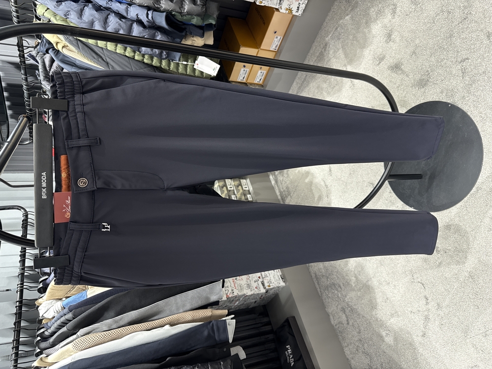 (1247-Koyu Lacivert) Lora Pıana Kışlık Kırışmayan Kumaş Jogger Pantolon i