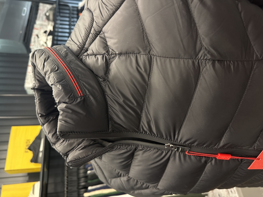 OUTLET ÜRÜNÜ Hugo Kaz Tüylü Şişme Mont (4555-Siyah)