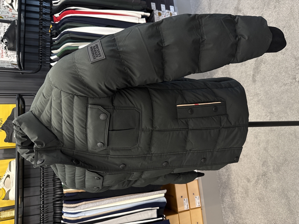 Outlet ürünü İthal Burberry Kaz Tüyü Şişme Mont (4373-Haki)