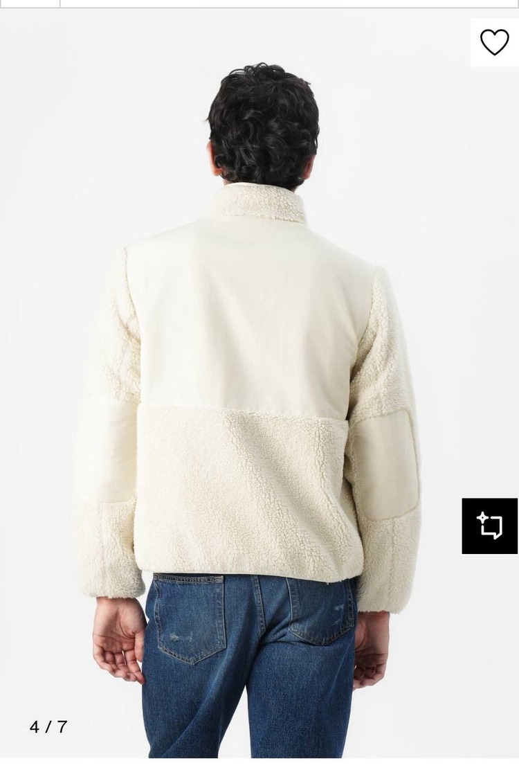Tommy Jeans Uzun Fermuarlı Polar-(Peluş) (25328-Beyaz)