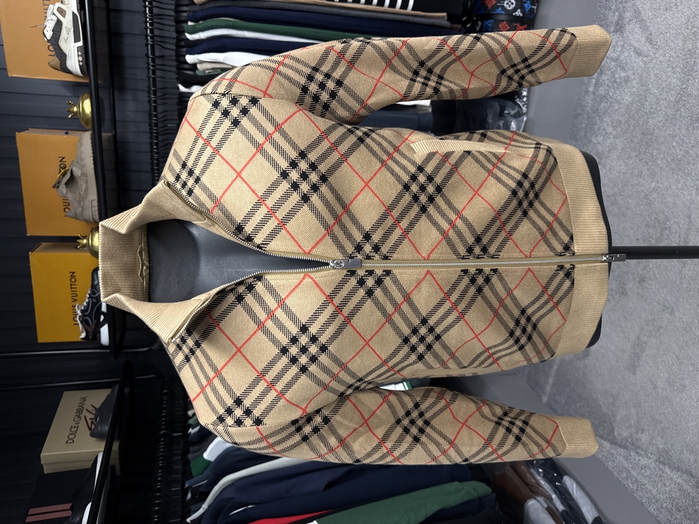 OUTLET ÜRÜNÜ İthal Burberry Çelik Örme Triko (5054-Taba)