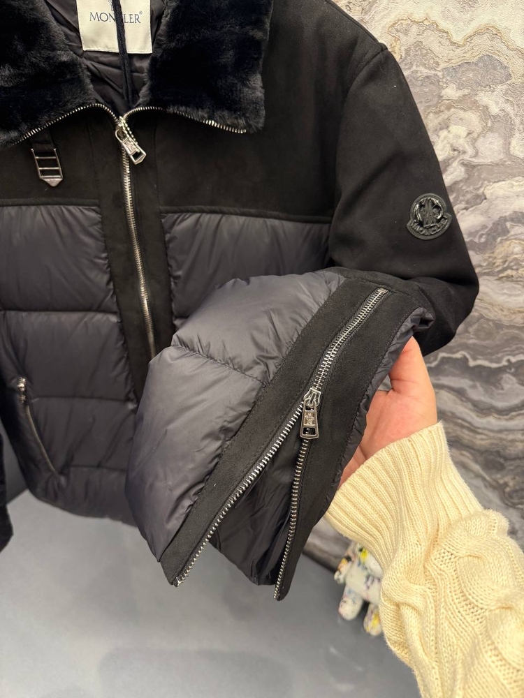 OUTLET ÜRÜNÜ İthal Moncler Kaz Tüyü Mont (80294-Siyah)