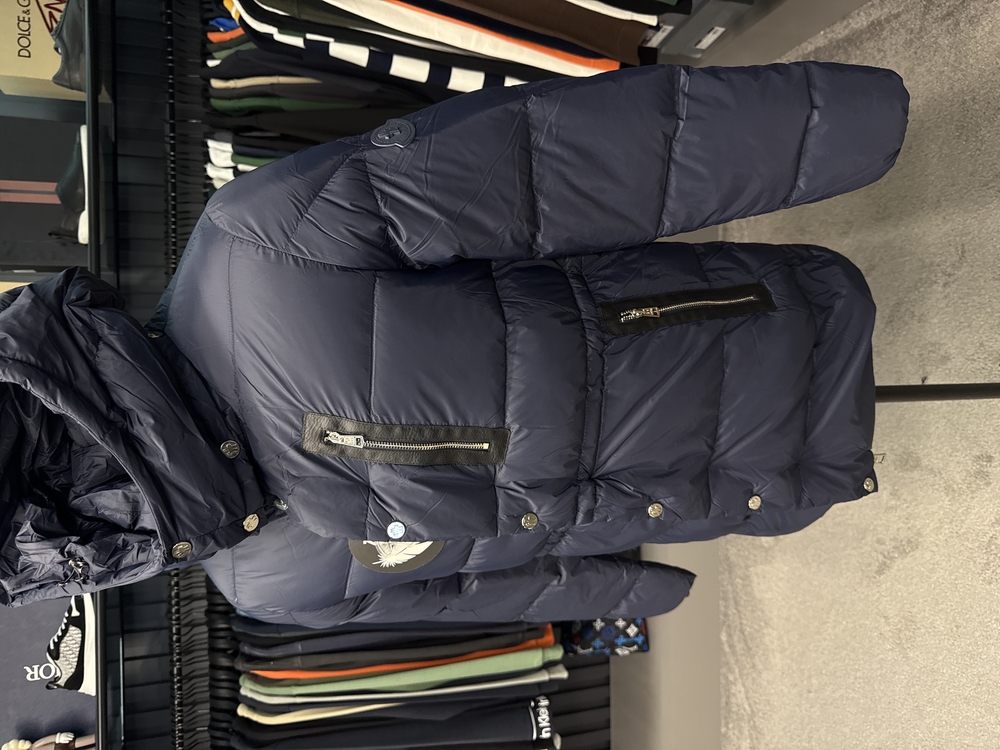 Outlet ürünü İthal Moncler Kaz Tüyü  Şişme Mont (80285-Lacivert)