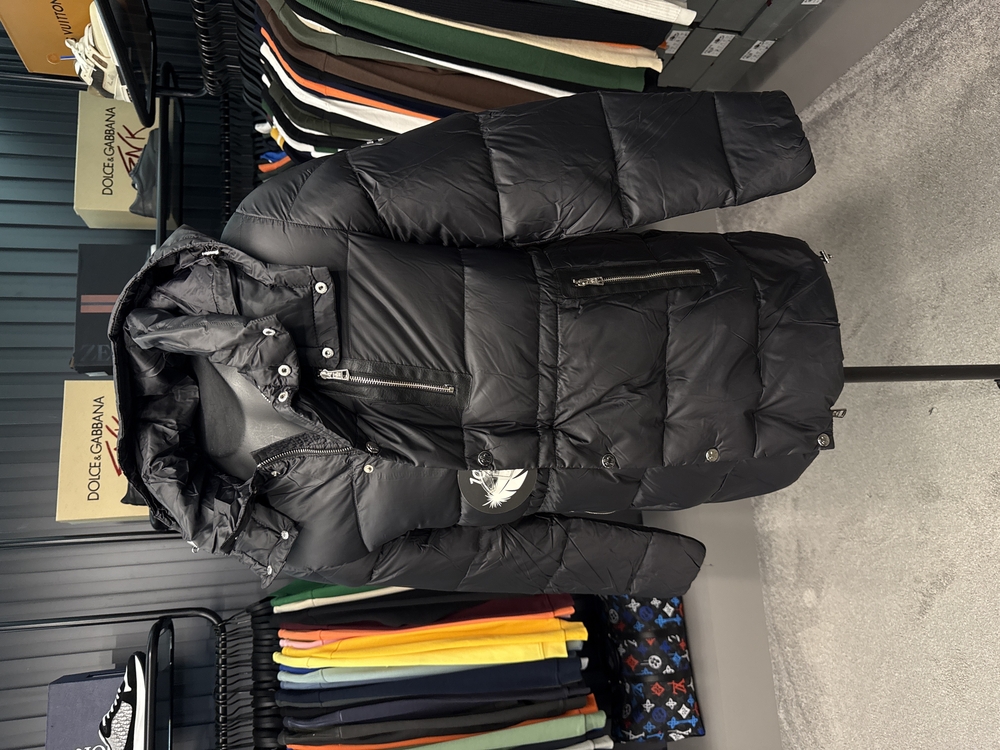 Outlet ürünü İthal Moncler Kaz Tüyü  Şişme Mont (80285-Siyah)