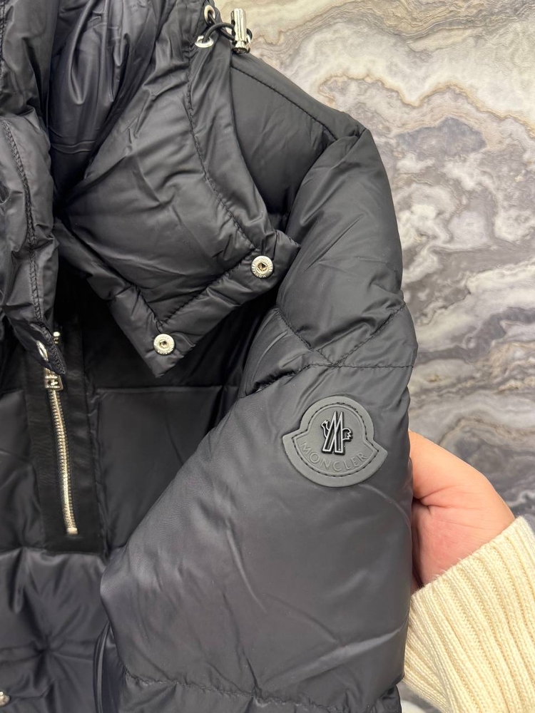 Outlet ürünü İthal Moncler Kaz Tüyü  Şişme Mont (80285-Siyah)