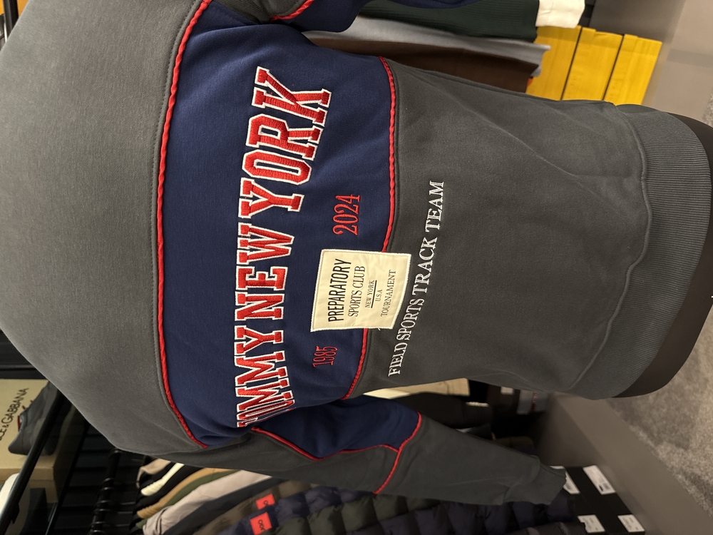 OUTLET ÜRÜNÜ Tommy Hılfıger Uzun Fermuarlı Sweat (444-Gri)