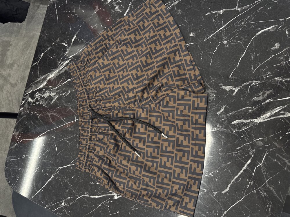 Fendi Deniz Şortu (Kahve Rengi)