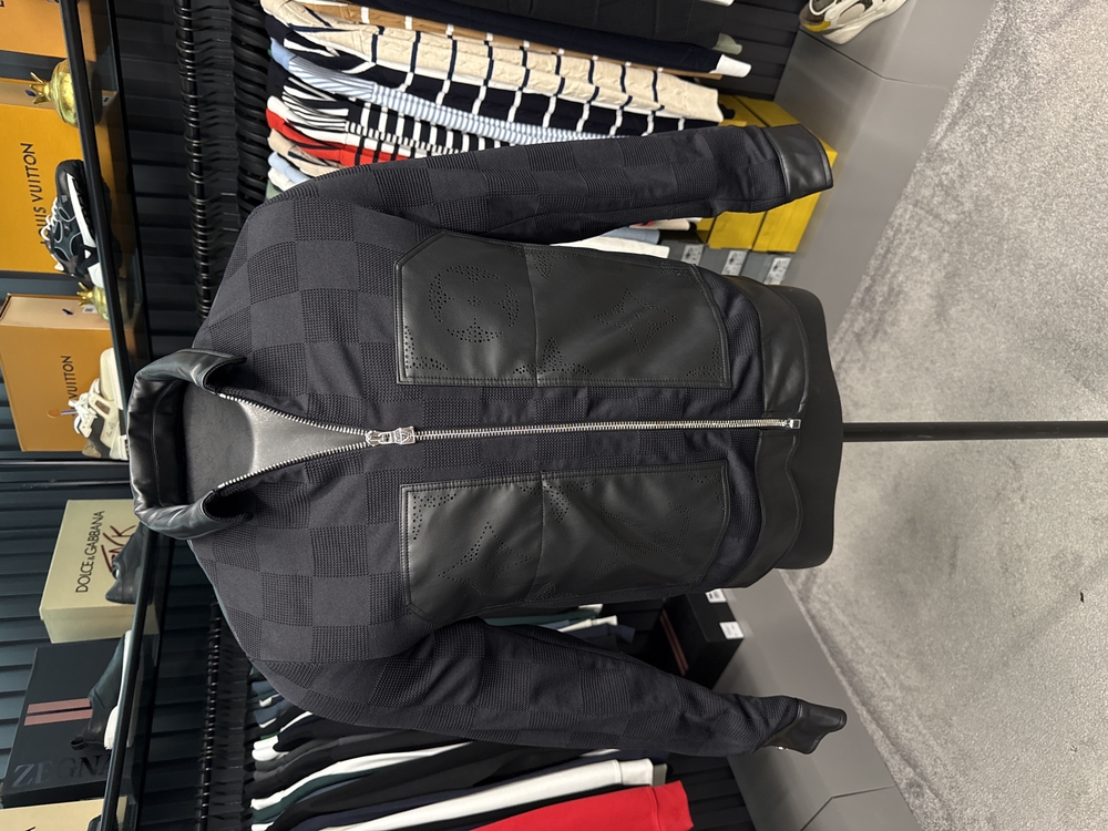 OUTLET ÜRÜNÜ İthal Louis Vuitton Çelik Örme Ceket (4781-Siyah)