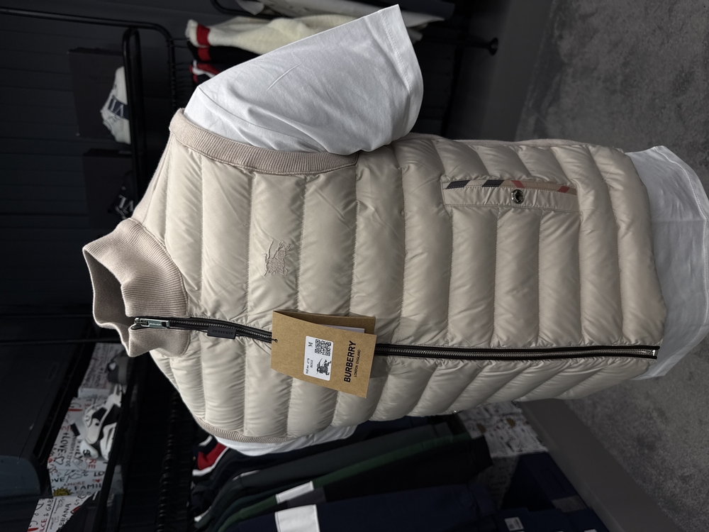 İthal Burberry Cep Detaylı Yelek 4778 (Bej)