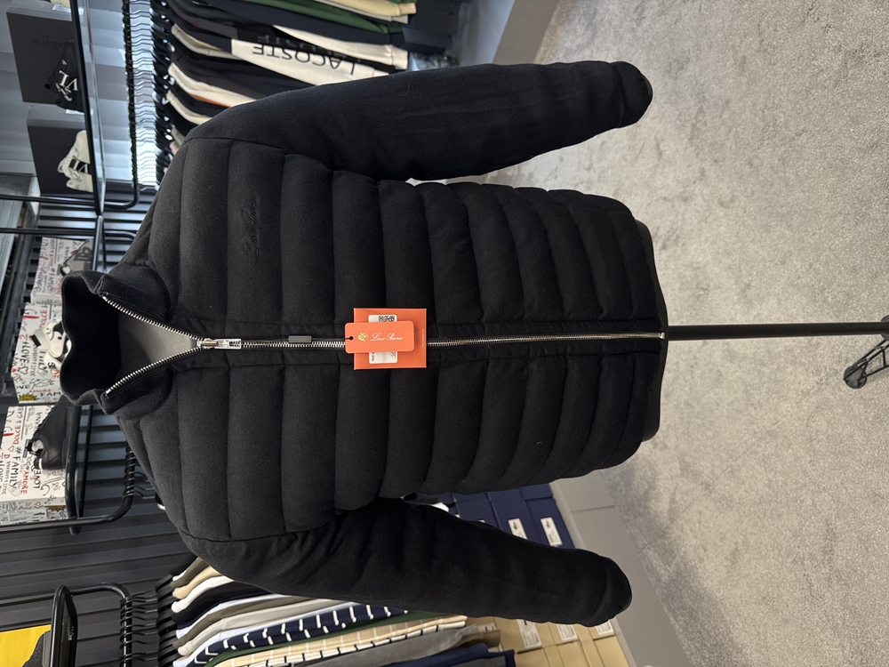 Outlet ürünü İthal Loro Piana  Kaz Tüyü Çift Taraflı Mont (4735-Siyah)
