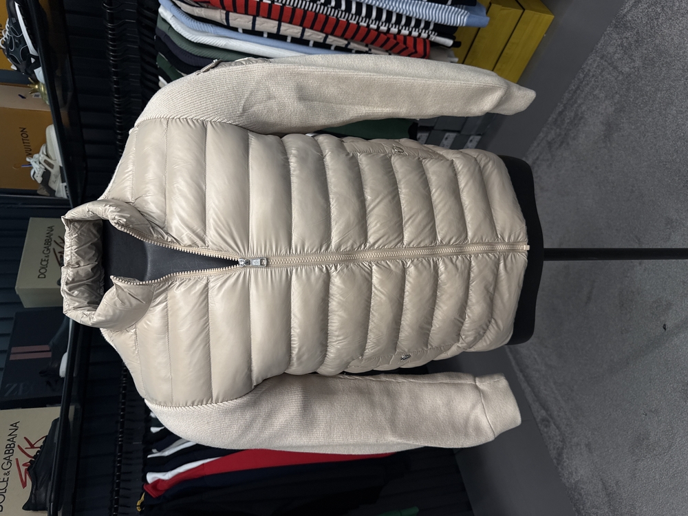 Outlet ürünü İthal Kaz Tüyü Moncler Mont (4760-Bej)