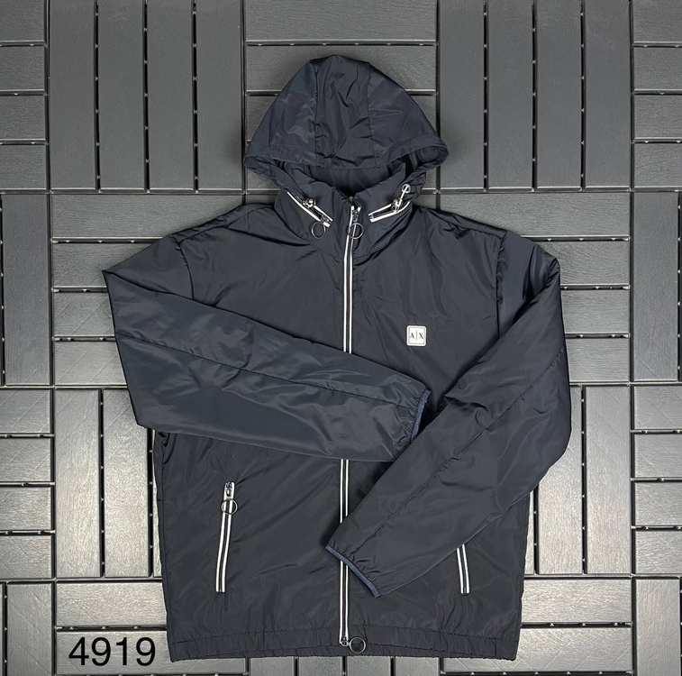 OUTLET ÜRÜNÜ Armanı Exchange Gizli Kapüşonlu Yağmurluk (4919-Lacivert)