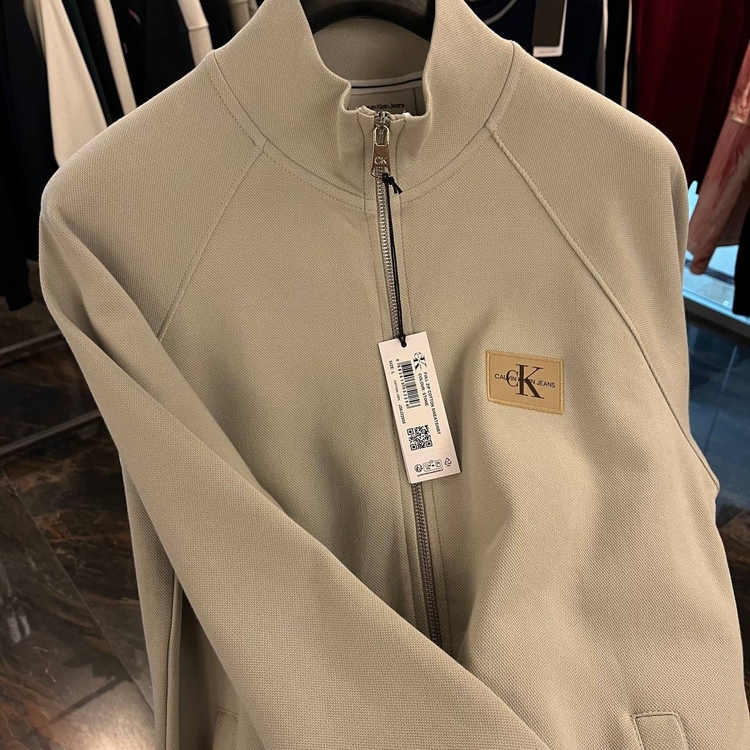 OUTLET ÜRÜNÜ Calvin Klein Uzun Fermuarlı Sweat (2509-Gri)
