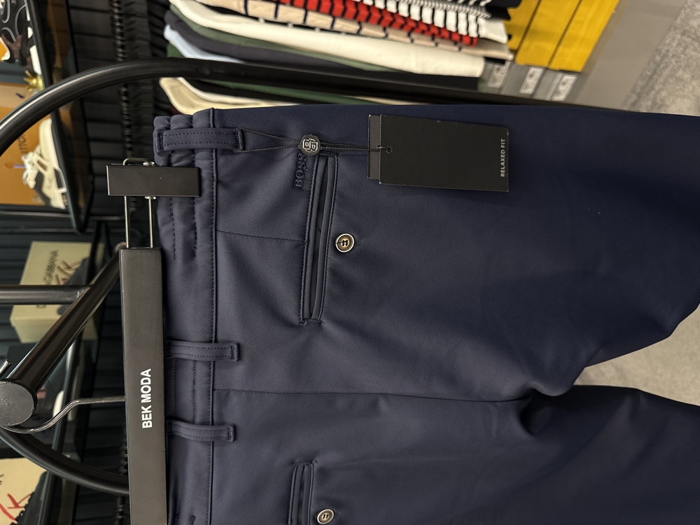 Boss Kışlık Kırışmayan Kumaş Jogger Pantolon (1286-Lacivert)