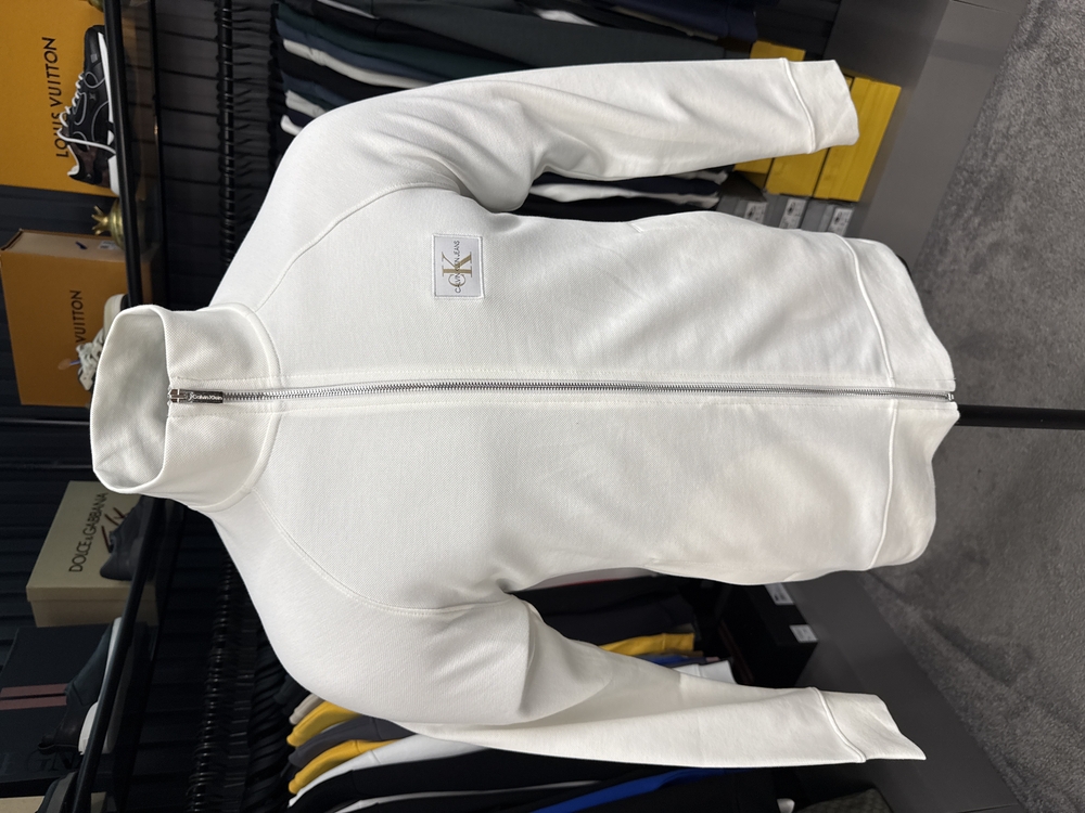 OUTLET ÜRÜNÜ Calvin Klein Uzun Fermuarlı Sweat (2509-Beyaz)