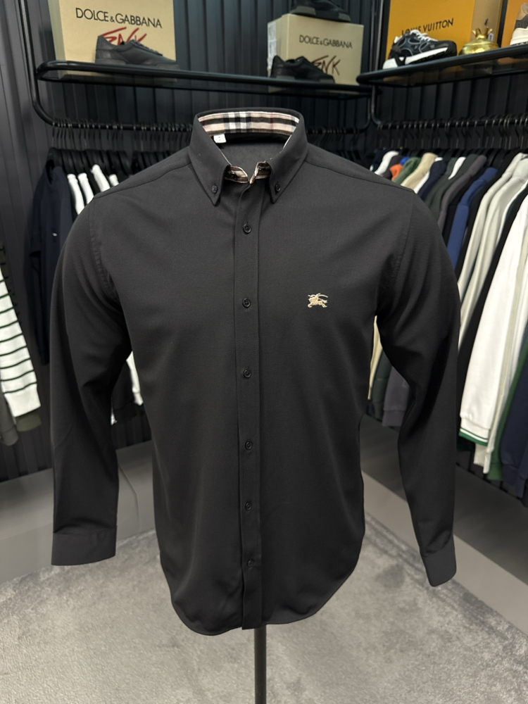 OUTLET ÜRÜNÜ Burberry Kırışmayan Gömlek (3094-Siyah)