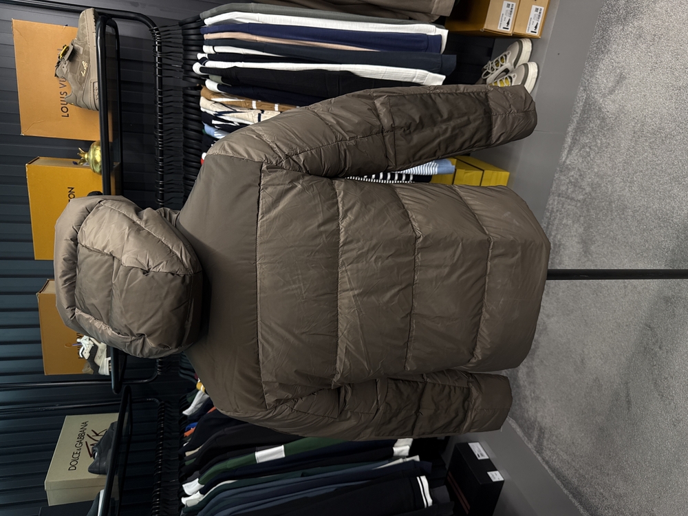 İthal Burberry Kaz Tüyü Şişme Mont (80247-Kahve)