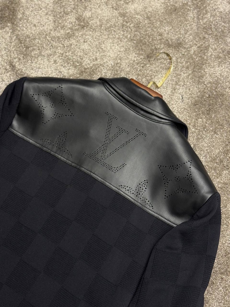 OUTLET ÜRÜNÜ İthal Louis Vuitton Çelik Örme Ceket (4781-Siyah)