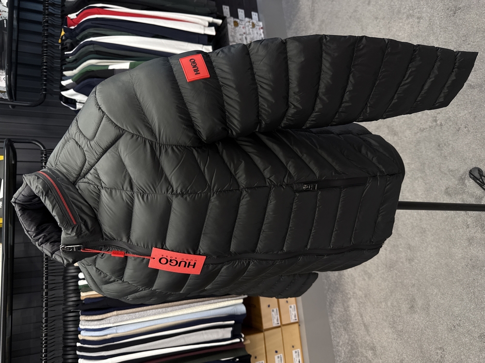 OUTLET ÜRÜNÜ Hugo Kaz Tüylü Şişme Mont (4555-Haki)