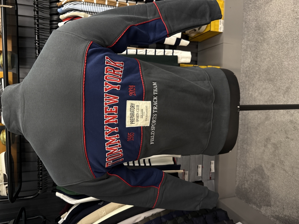 OUTLET ÜRÜNÜ Tommy Hılfıger Uzun Fermuarlı Sweat (444-Gri)