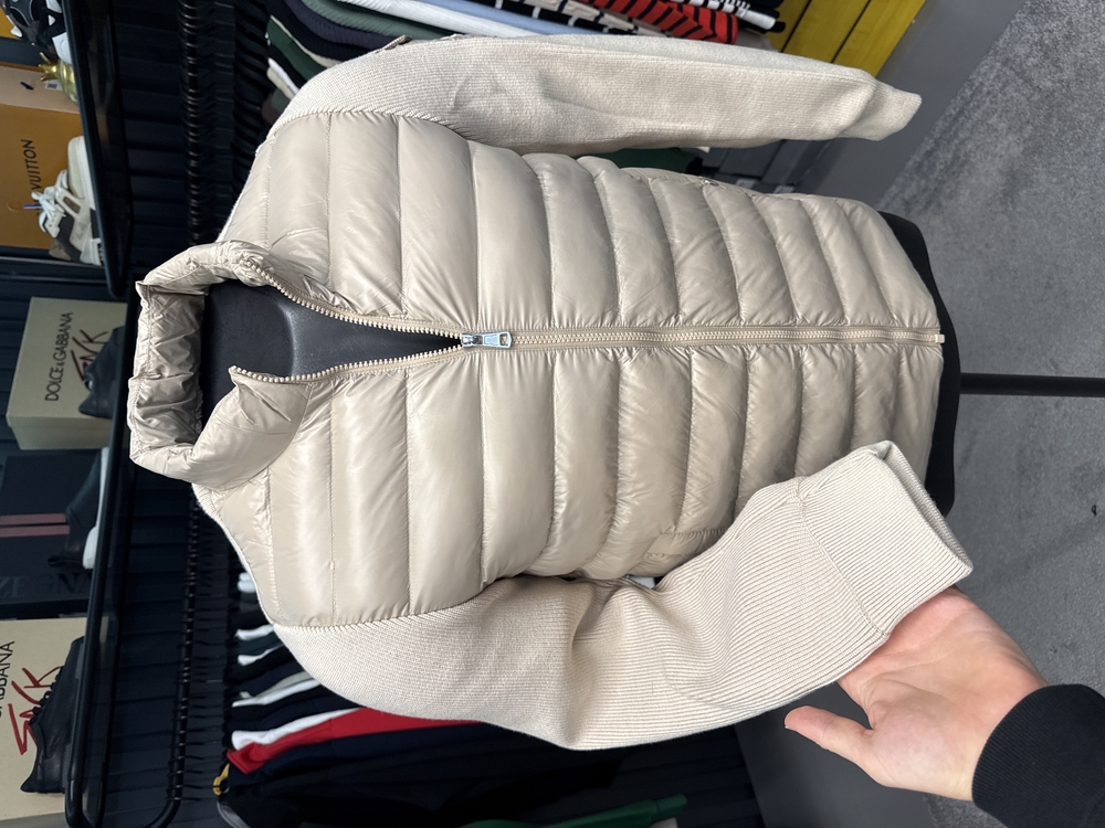 Outlet ürünü İthal Kaz Tüyü Moncler Mont (4760-Bej)