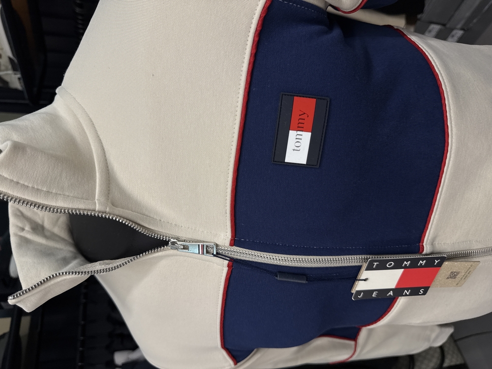 OUTLET ÜRÜNÜ Tommy Hılfıger Uzun Fermuarlı Sweat (444-Bej)