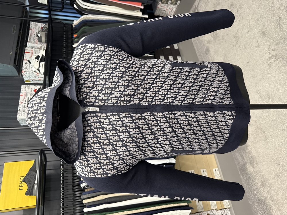 OUTLET ÜRÜNÜ İthal Christian Dior Çelik Örme Hoodie (Gri)