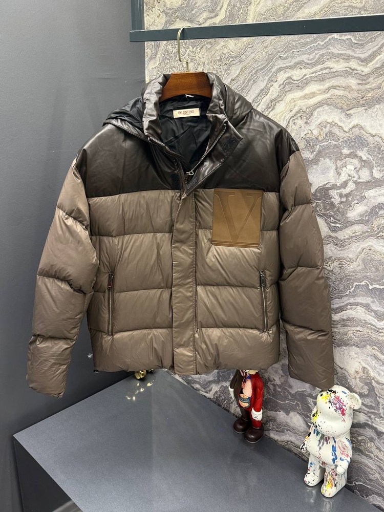 Outlet ürünü İthal Valentino Kaz Tüyü Şişme Mont (80462-Kahve)