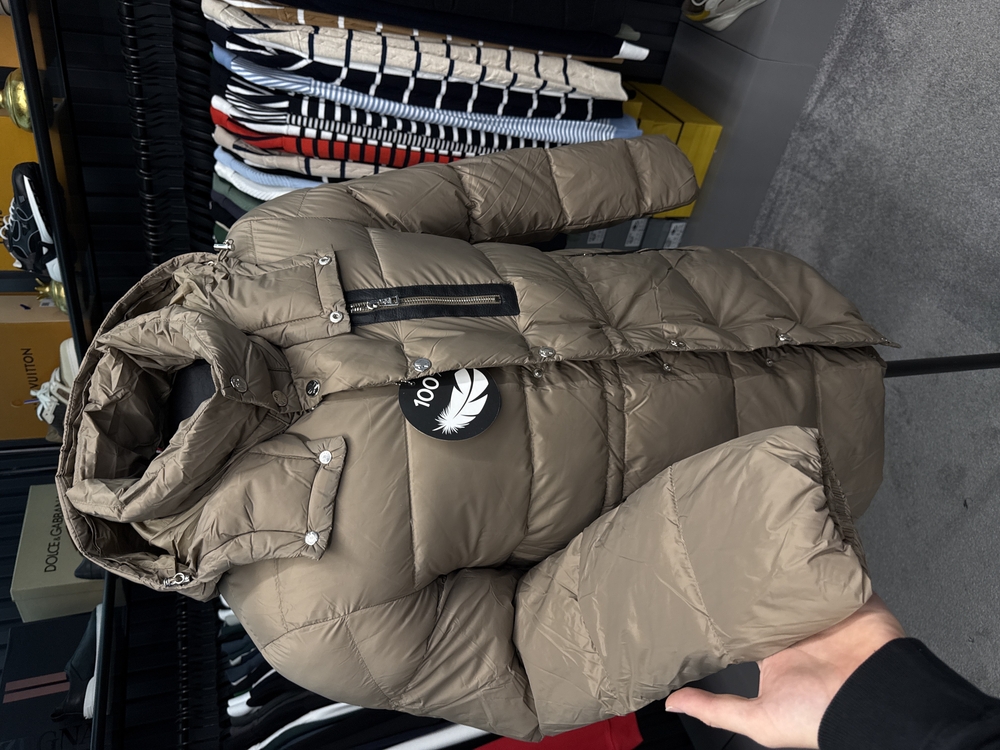 Outlet ürününİthal Moncler Kaz Tüyü Şişme Mont (80285-Bej)