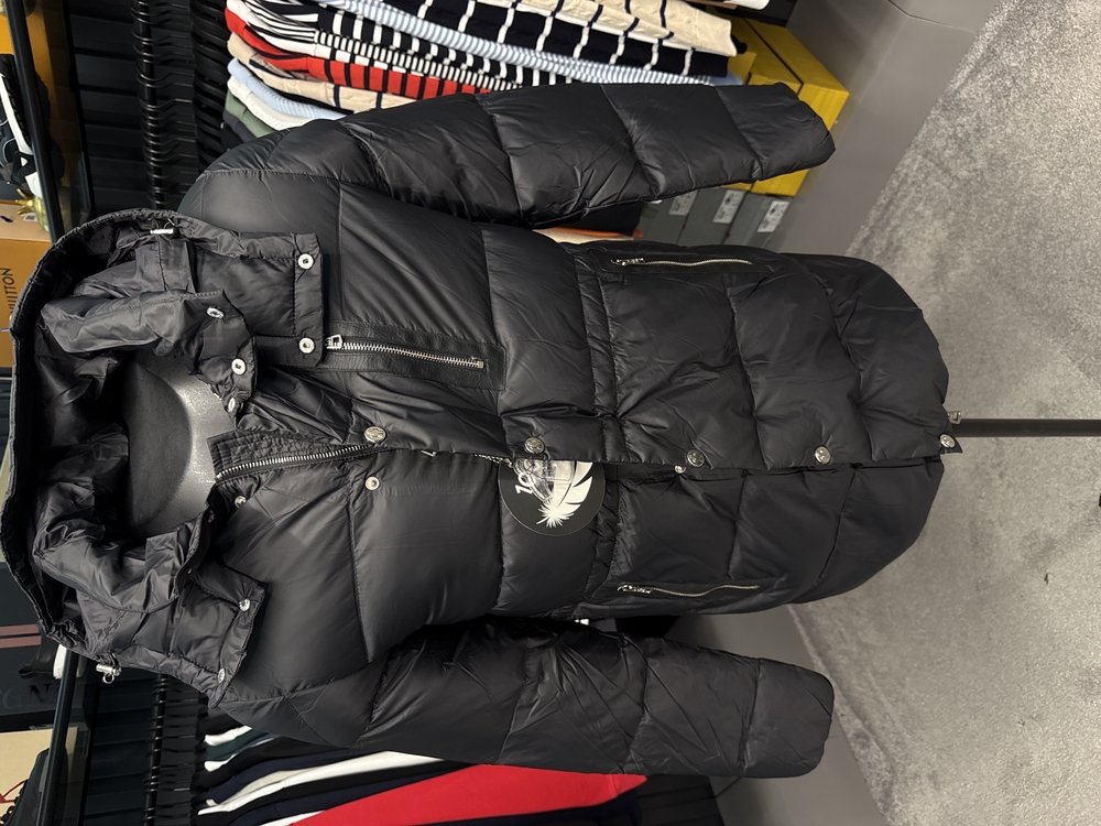 Outlet ürünü İthal Moncler Kaz Tüyü  Şişme Mont (80285-Siyah)