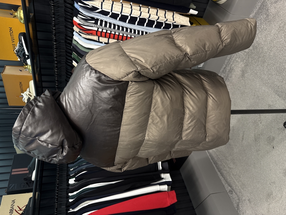 Outlet ürünü İthal Valentino Kaz Tüyü Şişme Mont (80462-Kahve)