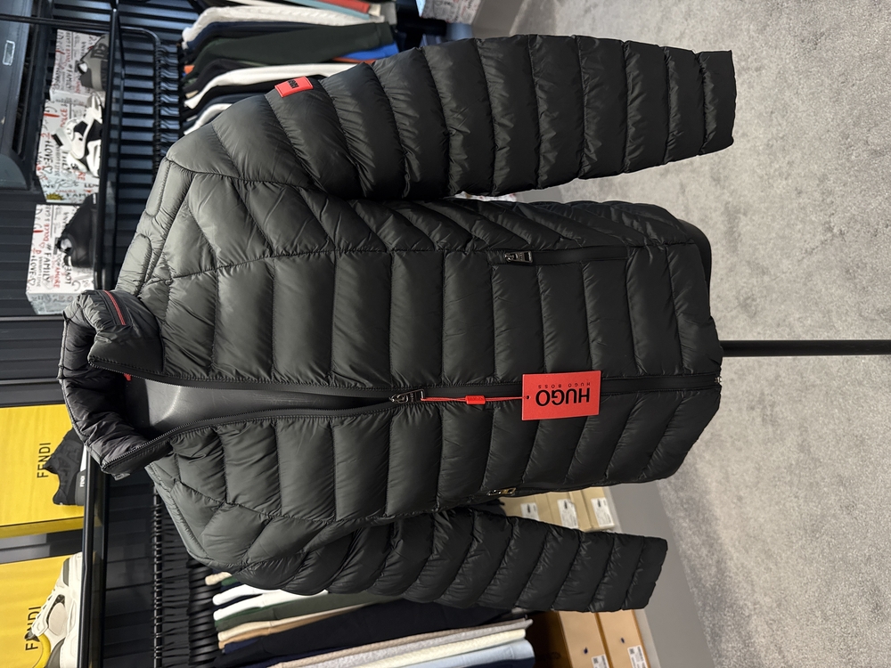 OUTLET ÜRÜNÜ Hugo Kaz Tüylü Şişme Mont (4555-Haki)