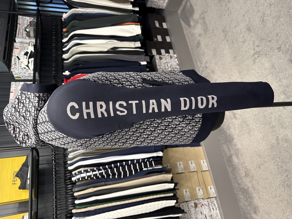 OUTLET ÜRÜNÜ İthal Christian Dior Çelik Örme Hoodie (Gri)