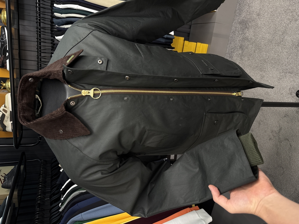İthal Barbour Yağlı Ceket (Haki)5050