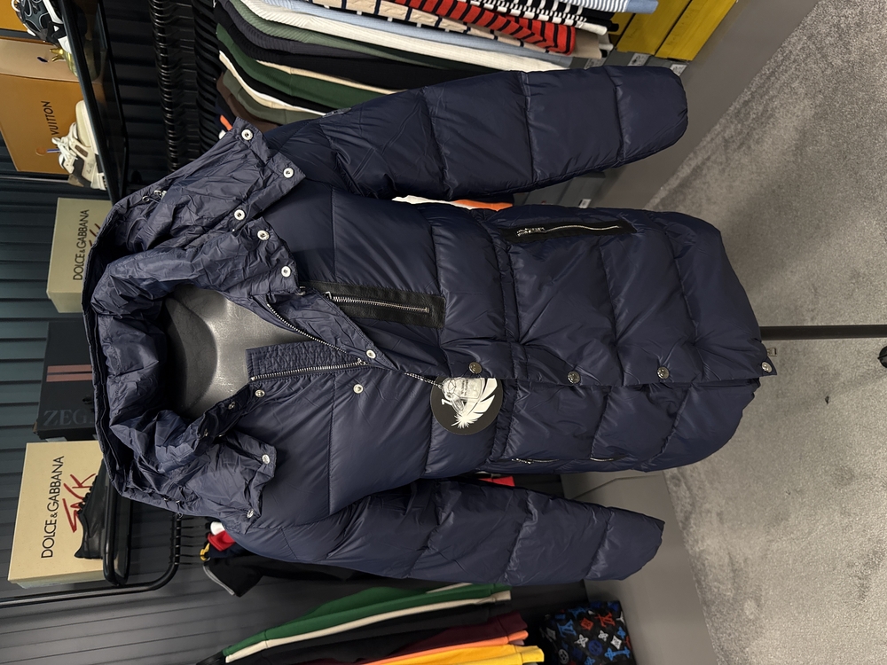 Outlet ürünü İthal Moncler Kaz Tüyü  Şişme Mont (80285-Lacivert)