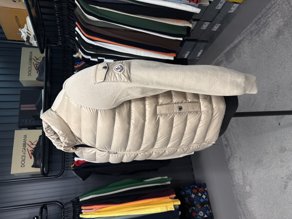Outlet ürünü İthal Kaz Tüyü Moncler Mont (4760-Bej)