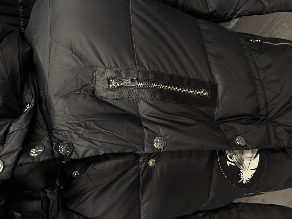 Outlet ürünü İthal Moncler Kaz Tüyü  Şişme Mont (80285-Siyah)